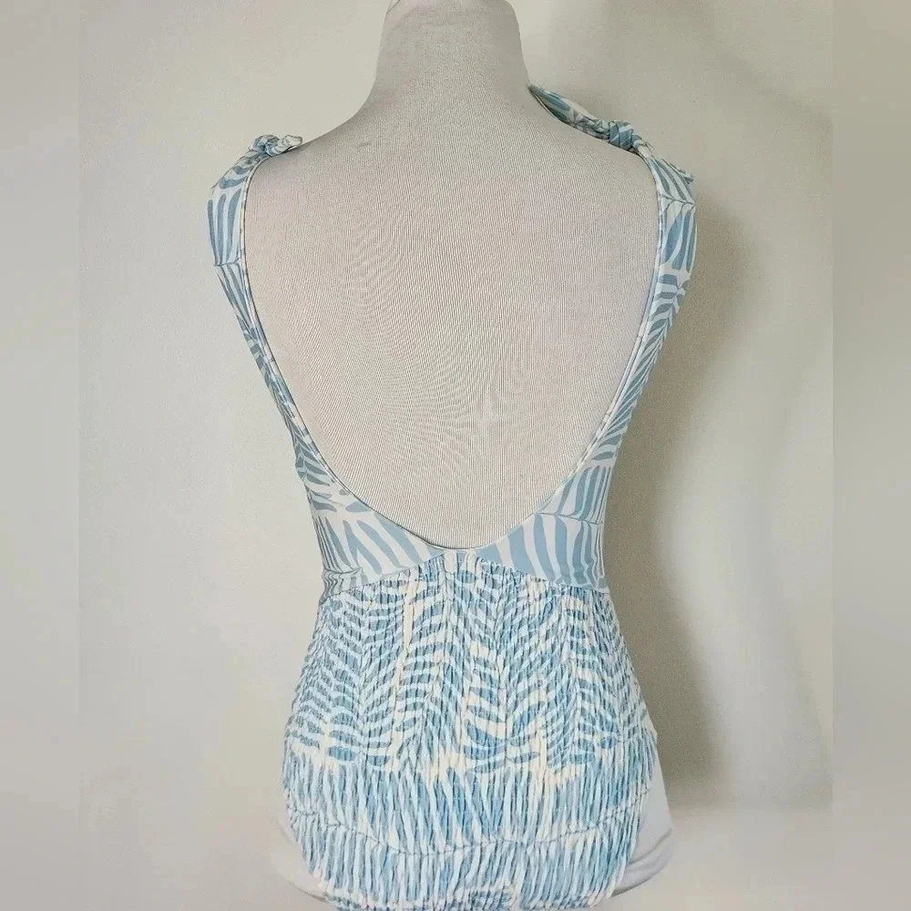 NWT || CITRINE || Laurel one piece blue fern
